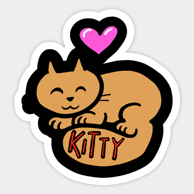 Pretty kitty Sticker by wolfmanjaq